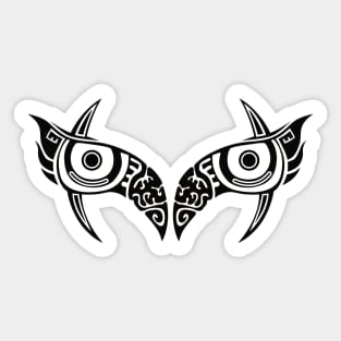 Abstract tribal tattoo with eye concept No. A6 Sticker